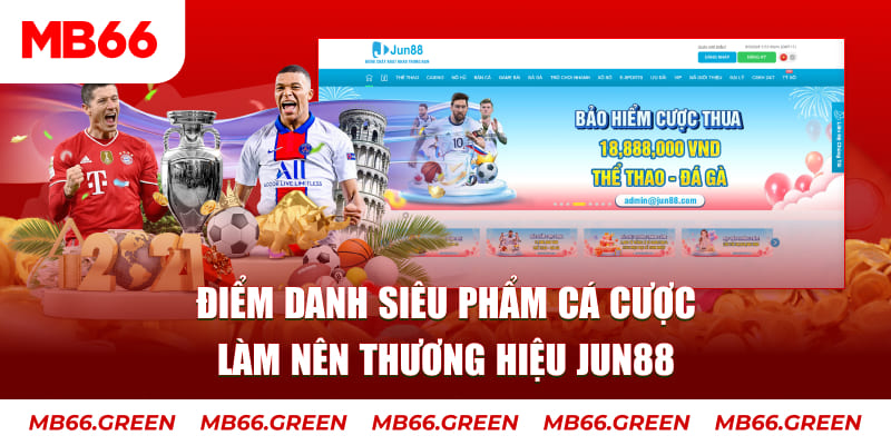 Điểm danh siêu phẩm cá cược làm nên thương hiệu Jun88